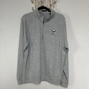 Turtleson Wynn Performance golf Grey Quarter-Zip Sweater